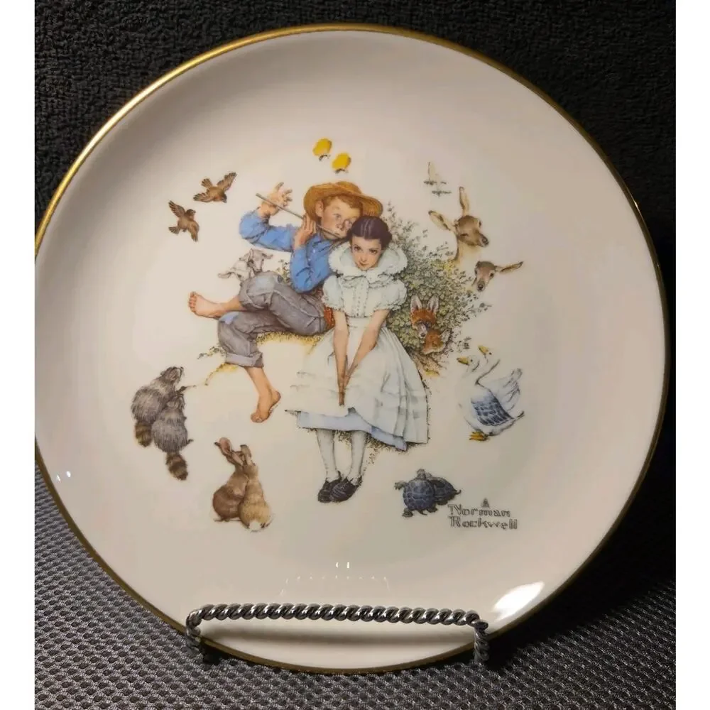 Norman Rockwell 3pc Child China Set 